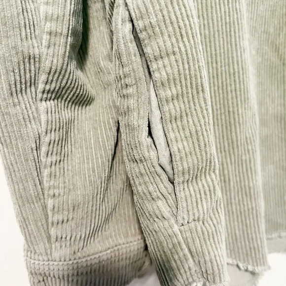 ZARA Corduroy Overshirt in Green 8372 224 505 Size Small Shacket - Picture 7 of 9